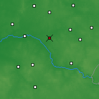 Nearby Forecast Locations - Ciechanowiec - Map
