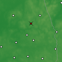 Nearby Forecast Locations - Czarna Białostocka - Map