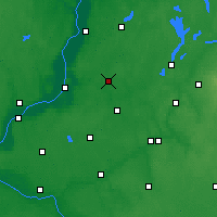 Nearby Forecast Locations - Łasin - Map