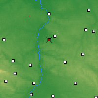 Nearby Forecast Locations - Opole Lubelskie - Map