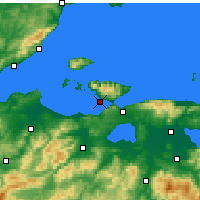 Nearby Forecast Locations - Erdek - Map