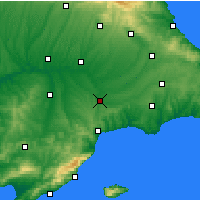Nearby Forecast Locations - Muratlı - Map