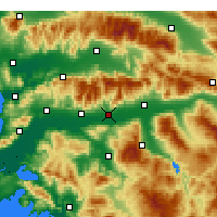 Nearby Forecast Locations - Köşk - Map