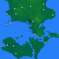 Nearby Forecast Locations - Næstved - Map