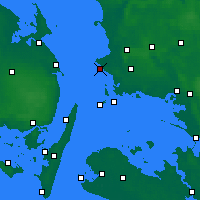 Nearby Forecast Locations - Korsør - Map