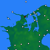 Nearby Forecast Locations - Nykøbing Sjælland - Map