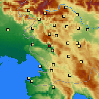 Nearby Forecast Locations - Ajdovščina - Map