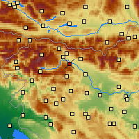 Nearby Forecast Locations - Radovljica - Map
