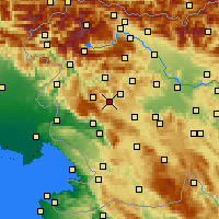 Nearby Forecast Locations - Idrija - Map