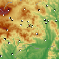 Nearby Forecast Locations - Spišské Vlachy - Map