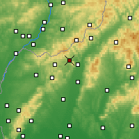 Nearby Forecast Locations - Stará Turá - Map