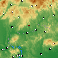 Nearby Forecast Locations - Veľký Krtíš - Map