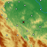Nearby Forecast Locations - Velika Kladuša - Map