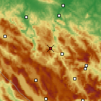 Nearby Forecast Locations - Mrkonjić Grad - Map