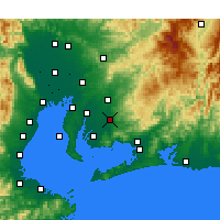 Nearby Forecast Locations - Okazaki - Map
