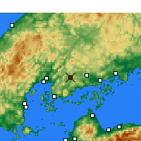 Nearby Forecast Locations - Higashihiroshima - Map