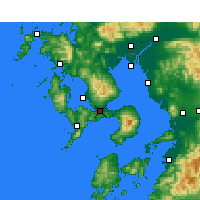 Nearby Forecast Locations - Isahaya - Map