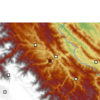 Nearby Forecast Locations - Tipuani - Map