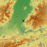 Nearby Forecast Locations - Müllheim - Map