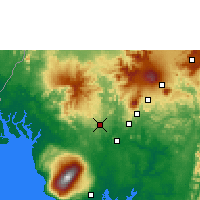 Nearby Forecast Locations - Kumba - Map
