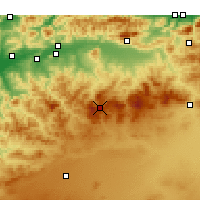 Nearby Forecast Locations - Théniet El Had - Map