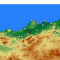 Nearby Forecast Locations - Boufarik - Map