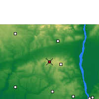 Nearby Forecast Locations - Ekpoma - Map