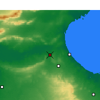 Nearby Forecast Locations - El Hamma - Map