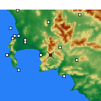 Nearby Forecast Locations - Grabouw - Map