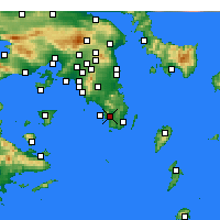 Nearby Forecast Locations - Anavyssos - Map