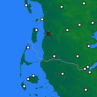 Nearby Forecast Locations - Skærbæk - Map