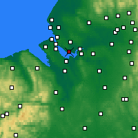 Nearby Forecast Locations - Liverpool - Map