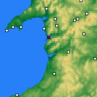 Nearby Forecast Locations - Barmouth - Map
