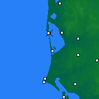 Nearby Forecast Locations - Hvide Sande - Map
