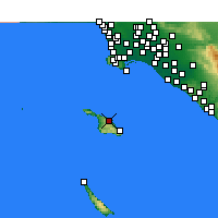 Nearby Forecast Locations - Santa Catalina - Map