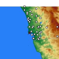 Nearby Forecast Locations - North Island - Map