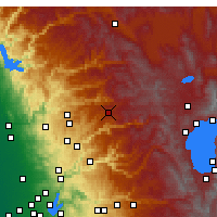 Nearby Forecast Locations - Blue Canyon - Map
