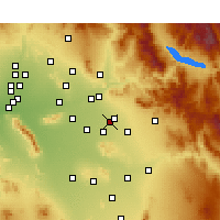 Nearby Forecast Locations - Mesa AFB - Map