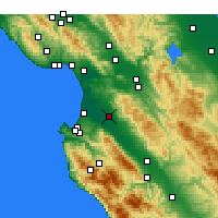 Nearby Forecast Locations - Salinas - Map