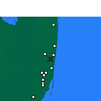 Nearby Forecast Locations - Fort Lauderdale - Map