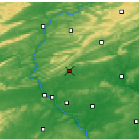 Nearby Forecast Locations - Fort Indiantown Gap - Map