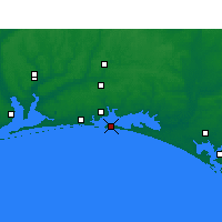 Nearby Forecast Locations - Destin - Map