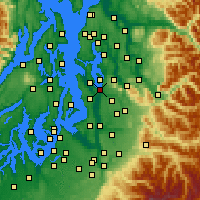 Nearby Forecast Locations - Renton - Map