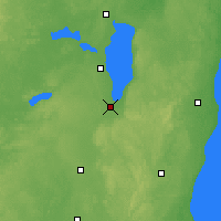 Nearby Forecast Locations - Fond Du Lac - Map
