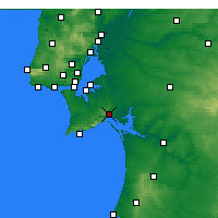 Nearby Forecast Locations - Setúbal - Map