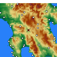 Nearby Forecast Locations - Megalopolis - Map