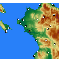 Nearby Forecast Locations - Pyrgos - Map