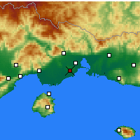 Nearby Forecast Locations - Avdira - Map