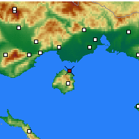 Nearby Forecast Locations - Thasos - Map