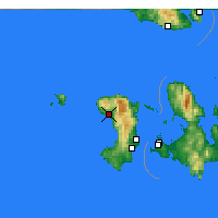 Nearby Forecast Locations - Volissos - Map